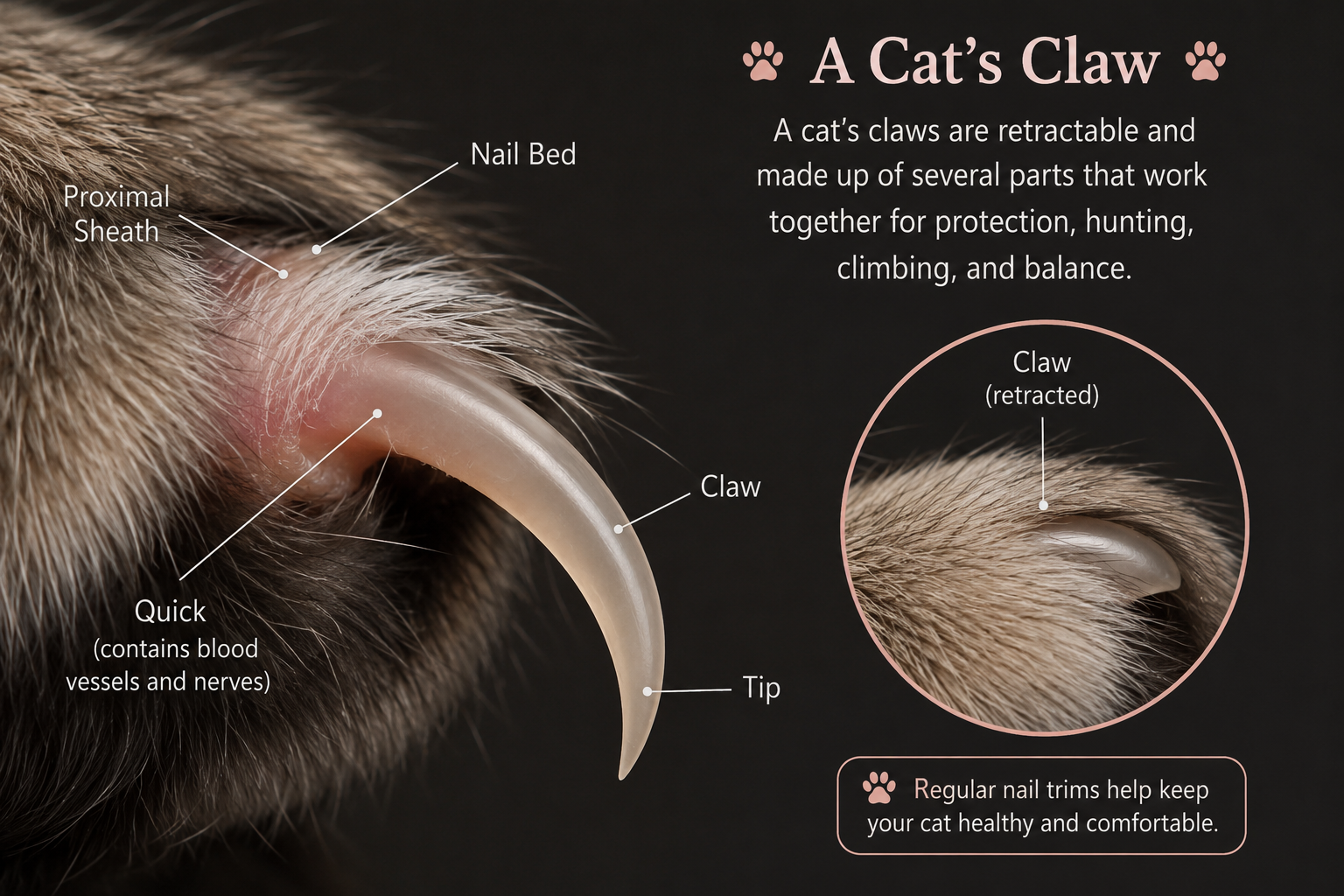 Cat nail trim service at Chilltown Pet Spa
